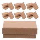 24pcs Rectangle Paper Jewelry Boxes: Small Present Packaging Box For Necklace