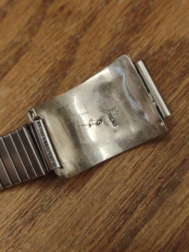 Vintage Navajo Adler türkis & rote Koralle Herrenuhr Spitze Sterlingsilber signiert - Bild 3 von 5
