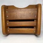 Vintage Wood Wall Hanging Mail Organizer Letter Holder