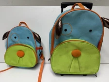 Skip Hop Zoo Kids Rolling Carry-On Luggage Bag Preschool Toddler Airport School