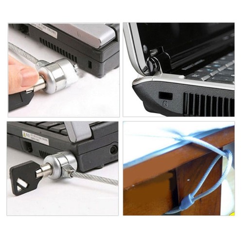 Computer Key Laptop Notebook Computer Anti-theft Security Alloy Lock with Key - Bild 12 von 12