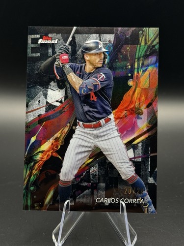 2024 Topps Finest Carlos Correa Black Refractor #/20