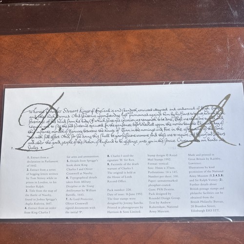 1992 ROYAL MAIL PRESENTATION PACK THE CIVIL WAR 1642-51 MINT DECIMAL STAMPS - Picture 6 of 6