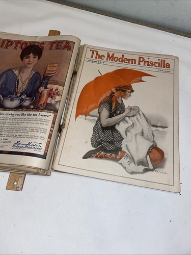 VINTAGE LOT OF 14 MODERN PRISCILLA MAGAZINES 1915 To 1917 - Bild 11 von 14