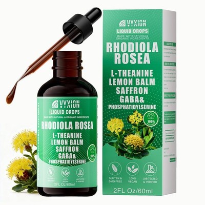 Rhodiola Rosea Organic Extract Liquid 10-in-1 | 2 Fl Oz Rhodiola Rosea