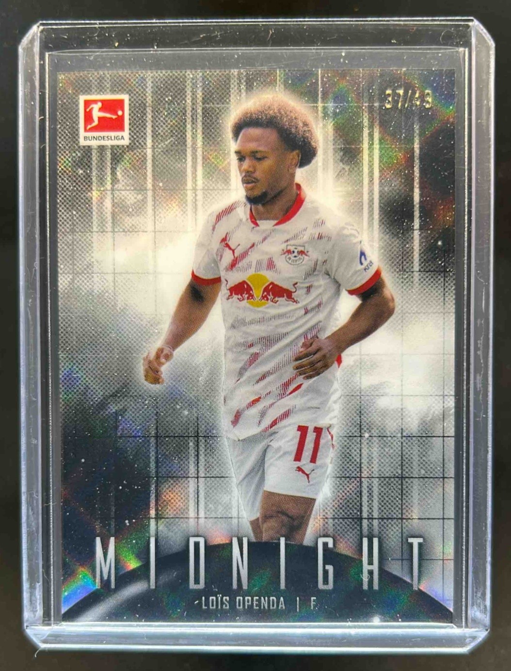 2024-25 Topps Midnight Bundesliga Lois Openda Moon Beam #37/49