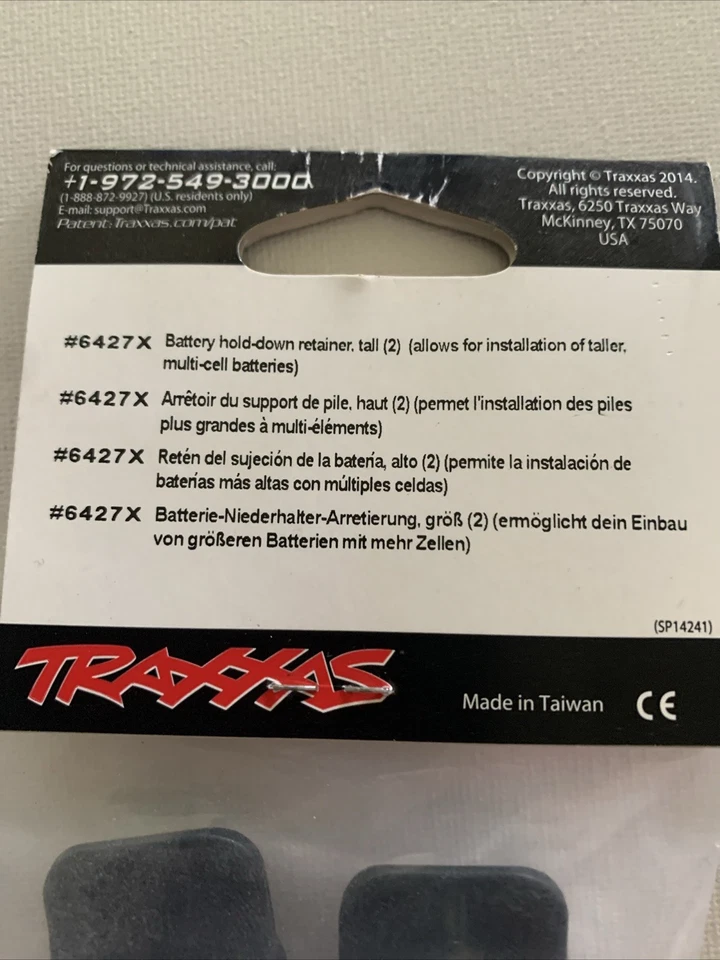 Traxxas Battery Hold Down Retainers Tall 6427X NEW - Image 2 of 3