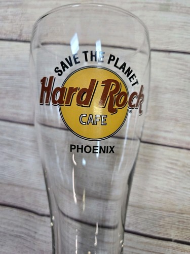 Hard Rock Cafe Phoenix 8.25 in Tall Pilsner Glass 20 oz Collectible Tall boy - Picture 5 of 5