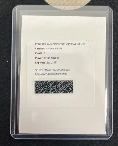 2026 Panini Prizm FIFA World Cup Kylian Mbappe National Heroes Auto