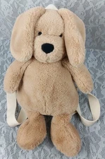 Zara Kids Puppy Dog Backpack Book Bag Lab Golden Labrador Plush Stuffed Animal