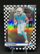 2024 Panini Prizm - Rookies Jaylen Wright #348 Black & White Checker Prizm (RC)