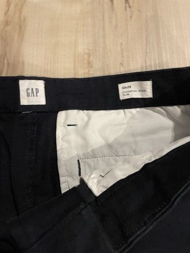 Gap Flex Essential Khaki Slim Fit Men’s Size 33x28 Classic Navy Mid Rise $59.99 - Picture 8 of 11