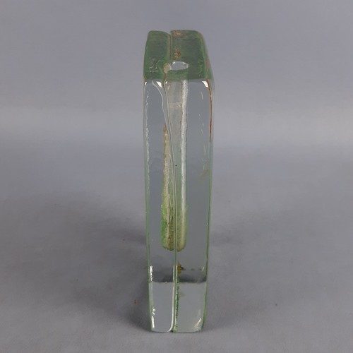 Vaso Murano Originale BARBINI Scultura Vetro Acquario Monofiore Firmato 1960 - Imagen 3 de 20