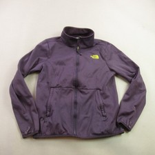 North Face Womens Jacket Medium Long Sleeve Full Zip Pockets Lightweight Purple