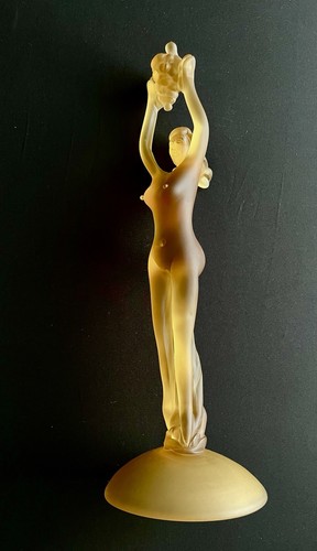 17.5" Seguso Murano Art Glass Sculpture Woman Goddess Grape Mid Century - Picture 2 of 7