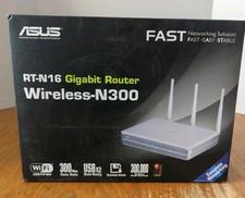 Asus RT-N16 Multi-Functional Gigabit Wireless Router N300 WiFi Hi Speed USB NEW