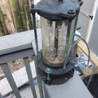 Antique Electric Brass Bronze Battleship Maritime Ship Light Unrestored Hanging