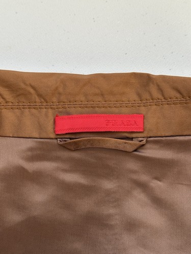 PRADA RED TAB Blazer Jacket Women's Brown Size IT42 - Picture 10 of 13