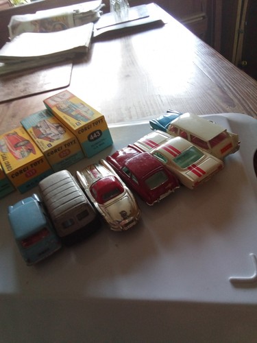 CORGI 226 421 304s 327 325 443 All ORIGINALS PLAYWORN AS SHOWN IN REPRO BOXES - Picture 9 of 10