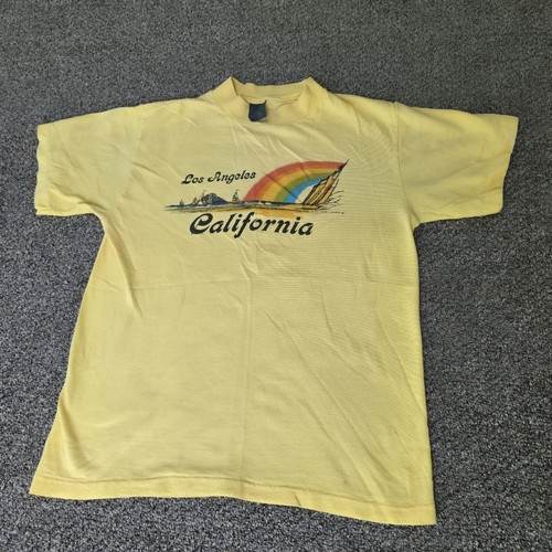 Vintage 1980 Caribe Casuals Inc. Los Angeles California T-shirt Rainbow... - Picture 8 of 20