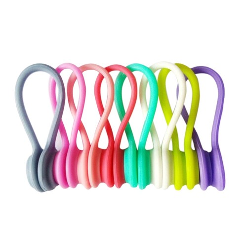 earphone organizer wrap magnetic ties zip tie holder magnetic cord clips - 第 1/12 張圖片