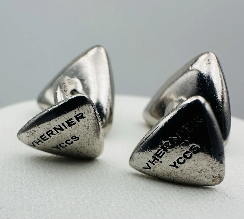 Gemelli In Argento 925,peso16,9gr Marca Vhernier - Immagine 3 di 4