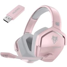 NUBWO G06 Pink Wireless Gaming Headset With Microphone