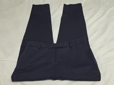 Loro Piana Italy Women's Navy Blue Luxury Dress Chino Pants SZ 46 W34×L29