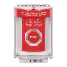 Safety Technology International Ss2034ps-En Fuel Pump Shutdown Push Button, Red