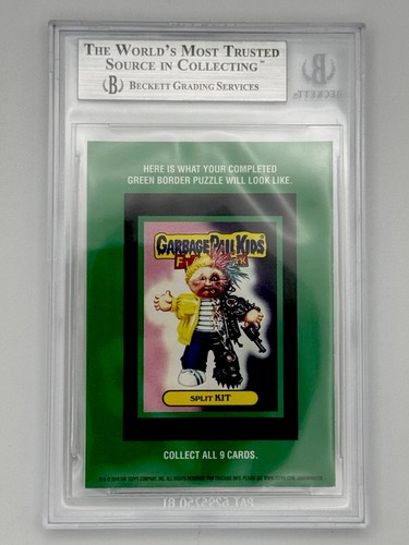 2010 Garbage Pail Kids Flashback Series 1 #26b LOW CAL Gold Beckett Graded 9 MT - Picture 2 of 3