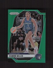 2024 Panini Prizm WNBA #63 Diamond Miller Green Prizms