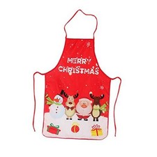 Chistmas Apron,Santa Claus/Elk/Snowman Style Decoration Apron for Christmas