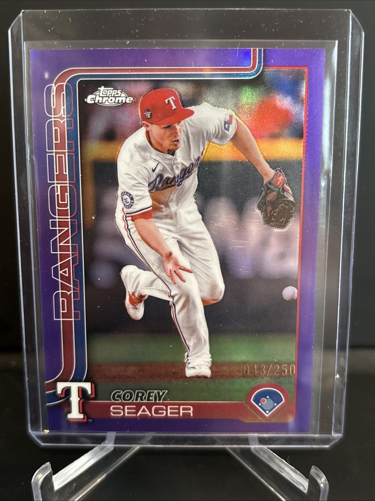 2025 Topps Chrome Corey Seager Purple Refractor /250