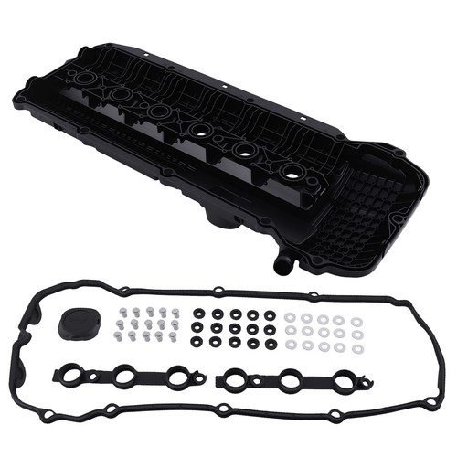 Engine Valve Cover w/ Gasket For E46 E39 E53 325xi 325i 330i 525I X5 11121432928 - Picture 3 of 12