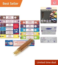 Spiritual Incense Sticks - 12 Fragrances for Mindfulness & Relaxation