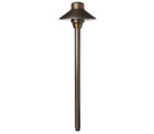 Unique Lighting Lancer6 Path Light, No Lamp, 21" Tall, Weathered Brass