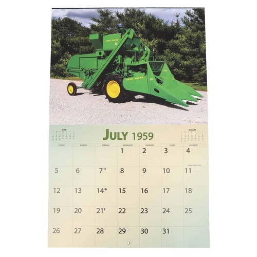 Calendario John Deere 2026 vintage con tractores 1959 - Imagen 6 de 9