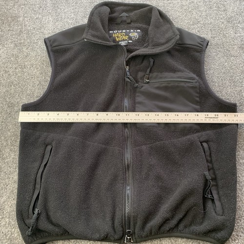 Mountain Hardware Vest Mens Large Black Fleece Sleeveless Outdoor Zip Pockets - Picture 9 of 12