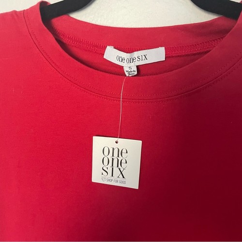 Red Boxy Tank Dress with Pockets Shoulder pads NWT - Picture 3 of 8