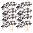360 Pcs Race Car Checkered Flag Toothpicks Cake Tasting Racing Cupcake Toppers