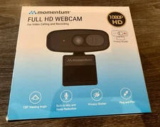 Momentum Full HD Webcam 1080P HD Video Calling Recording NEW Wide Angle Privacy