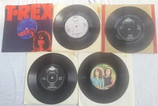 T. REX JOB LOT 5 x 7" JEEPSTER GET IT ON HOT LOVE RIDE A WHITE SWAN TELEGRAM SAM