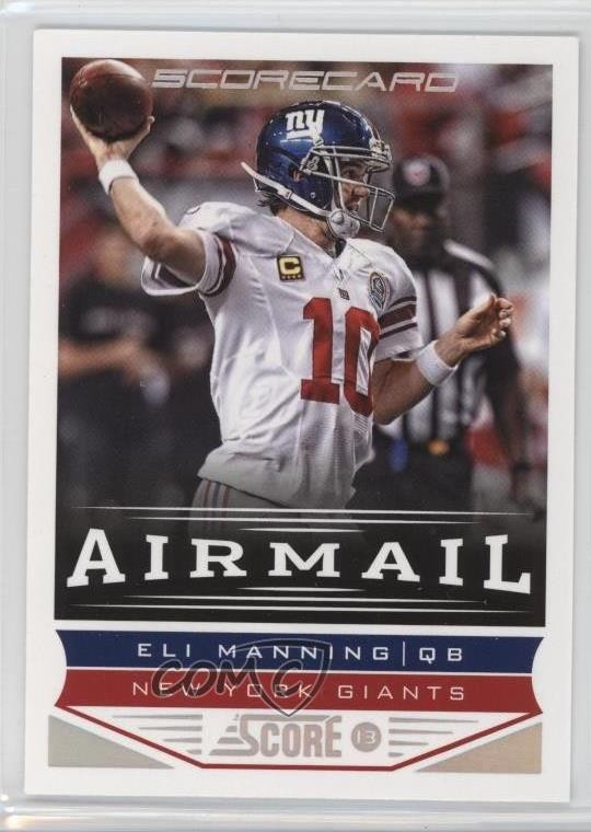 2013 Score Airmail Scorecard Eli Manning #241 0bn8