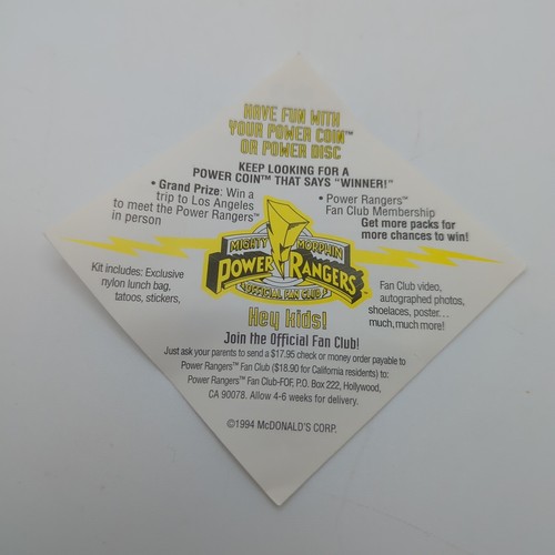 Power Rangers & VR Troopers 21 POG's Lot #05 (McDonald's, MMPR, Saban, 1994) - Bild 3 von 10