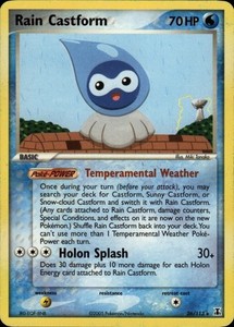 Rain Castform Rare Delta Species 26/113 NM