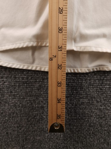 Eton Twill Point Cotton 18 Ivory Solid Button Up Elegant Long Sleeve Shirt Men - Picture 12 of 21