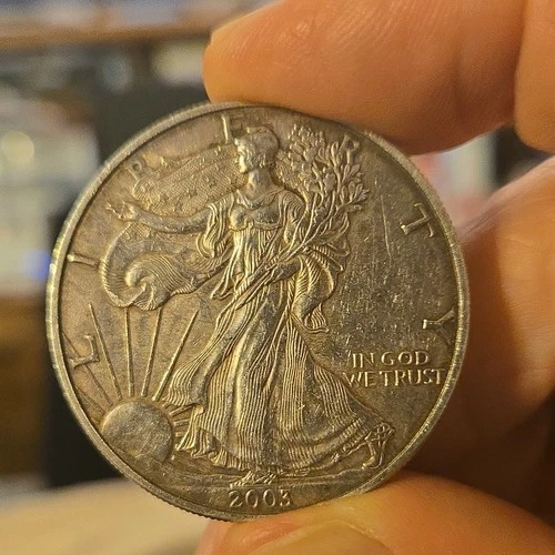 U.S. Mint American Eagle 2003 1 oz Silver Coin .999 Fine Bullion