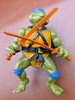 VTG 1988 Teenage Mutant Ninja Turtles Leonardo TMNT Hard Head Figure Incomplete