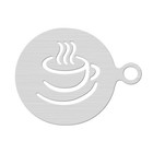 Coffee Stencils Steel Cappuccino Template for Cake Decorating Art