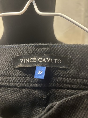 Denim para hombre, Vince Camuto, negro, talla 32x32, 5 bolsillos, textura gofre, ~USADO~ - Imagen 3 de 5